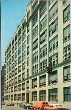 c1950s TROY, New York Postcard "Cluet and Peabody Plant" Factory / Plastichrome