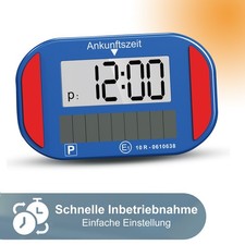 Solar  Elektronische Parkscheibe mit KBA Zulassung Automatische Digitale Parkuhr