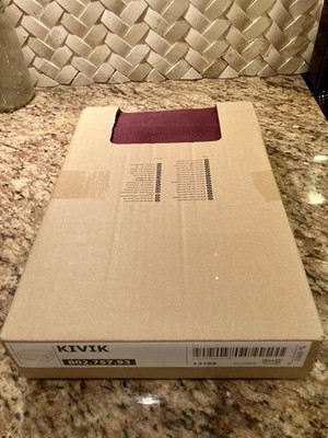 IKEA Kivik Red Lilac Storage Ottoman Cover Slipcover New