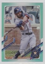2021 Topps Chrome Aqua Refractor 135/199 Jose Altuve #169 0b2