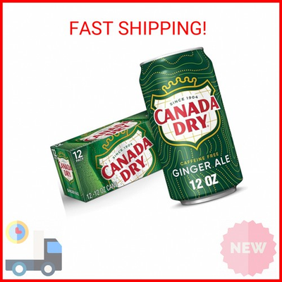 #ad Canada Dry Ginger Ale Soda 12 fl oz cans 12 pack $7.28