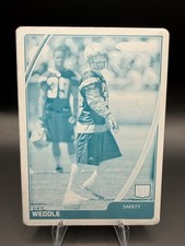 2007 Topps Total Eric Weddle Rookie Cyan Printing Plate 1/1 Chargers RC