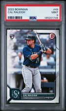 145201746 Cal Raleigh 2022 Bowman #49 Rookie RC PSA 9