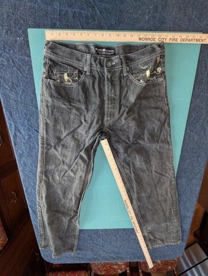 Vintage Y2K Ecko Unltd Jeans Embroidered Baggy Fit Sz  34 X  32'