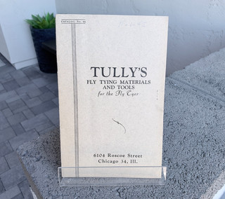 Vintage 1945 Tully's Fly Tying Catalog No 44 Manual Guide Fishing Tools Chicago