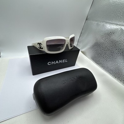 Y2K CHANEL CC Vintage Logo Mother of Pearl Sunglasses 6022-Q