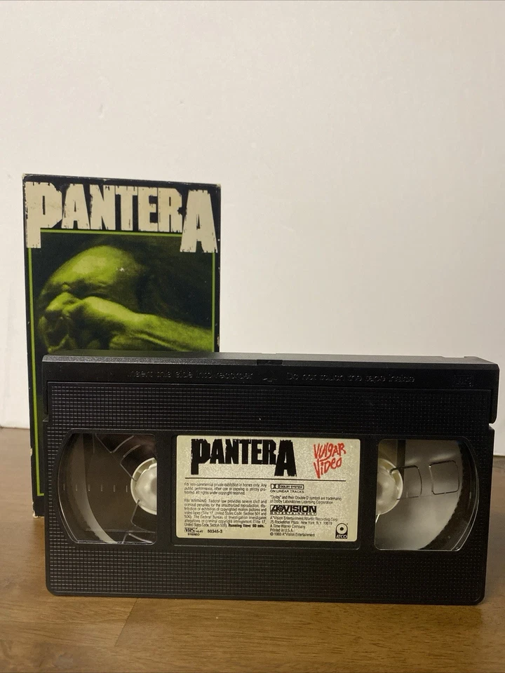 1993 PANTERA Vulgar Video VHS Tape Vulgar Display of Power Thrash Heavy Metal - Image 2 of 4