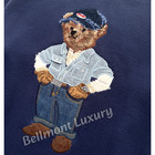 Bid POLO RALPH LAUREN Denim Polo Bear Cotton Sweater Navy Men's Medium NWT — photo 3