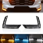 For Honda CR-V 2023-2025 2pcs LED DRL Fog Lamp Daytime Running Light Turn Signal