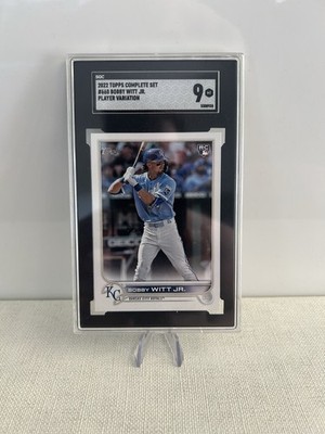 2022 Topps Complete Set Bobby Witt Jr. Player Variation SGC 9 Rookie SP Royals