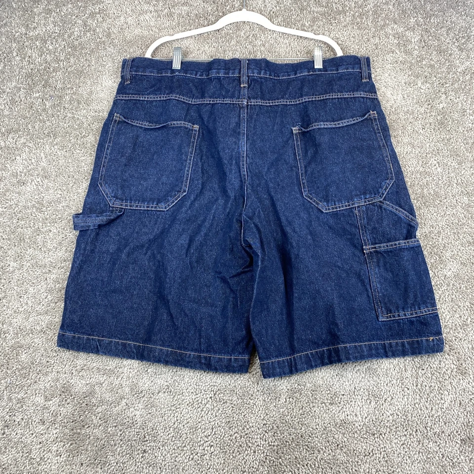 Northwest Territory Denim Carpenter Shorts Men's 40 Blue Hammer Loop Dark Wash - Image 3 of 4