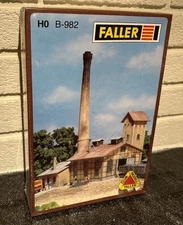 Faller B-982 HO Scale Heating and Power Plant Model Building Kit~ New Sealed!