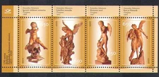 Estonia 2005 Adamson/Artist/Statues/Angels/Skull/Carving/Art/Craft 4v m/s n38221