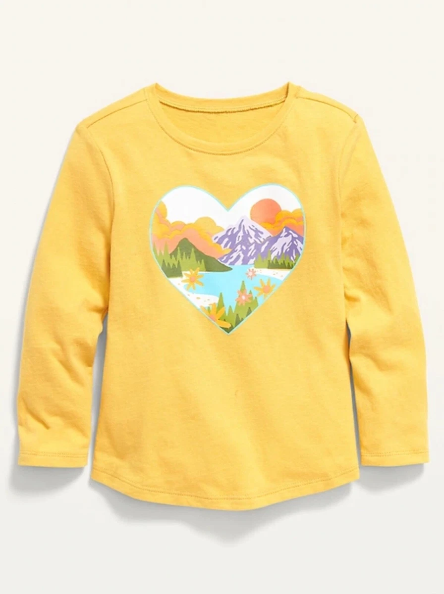 yellow toddler girl shirt