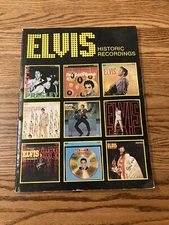1978 Elvis Historic Recordings Songbook by Creative Concepts, piano/guitar 