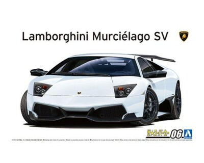 アオシマ 1/24 ランボルギーニ ムルシエラゴ LP670-4 SV Aoshima 1/24 Lamborghini Murcielago LP670-4 SV Plastic Model