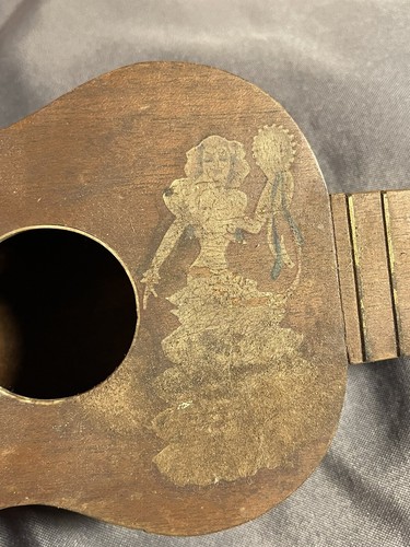 Antique Harmony Ukulele w/ Hula & Pinup Decals Uke Art not working - Picture 2 of 15
