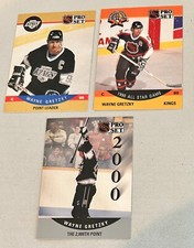 4- 1991 Pro Set Wayne Gretzky 2000 POINTS All-Star Points Base Los Angeles Kings