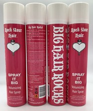Lot Of 4 Rock Your Hair, Spray It Big Volumizing Hairspray 10 oz.