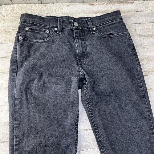 Pantalones Levis Jeans Hombres 31x32 Negros Denim 511 Calce Ajustado Recto Elastizados Envejecidos - Imagen 3 de 8
