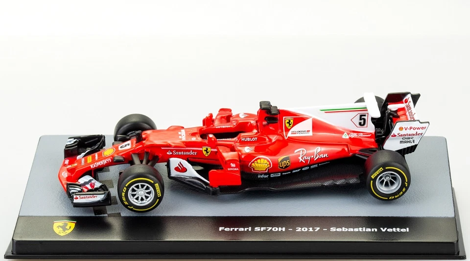 Ferrari SF70H Sebastian Vettel 2017 Scala 1:43 Modellino Formula1 Collezione N°5 - Immagine 2 di 4