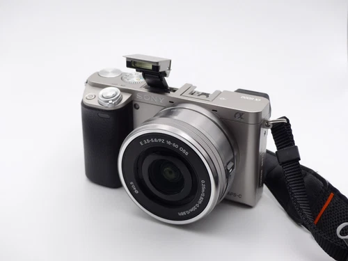 Sony Alpha 6000 24,7MP Digitalkamera Silber Kit 16-50mm Top zustand!  Art#412✅✅✅