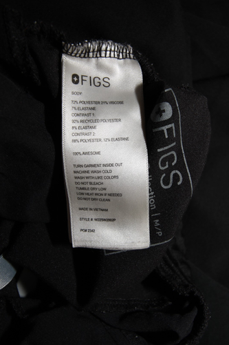 Figs Scrub Pants Joggers Size Medium Petite W22SW2002P Black - Picture 8 of 19