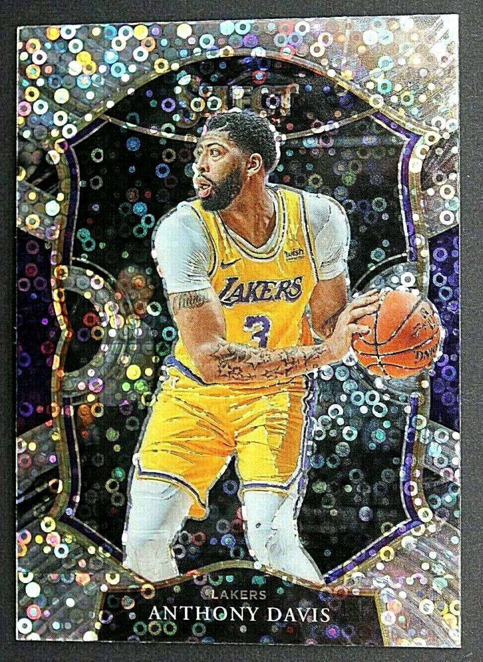 ANTHONY DAVIS 2020-21 PANINI SELECT SILVER DISCO PRIZM CONCOURSE LAKERS 💎🔥💎🔥