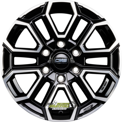 2x CMS C35 diamond black gloss 7.5x17 ET38 - LK6/139.7 ML67.1 Felge Alu