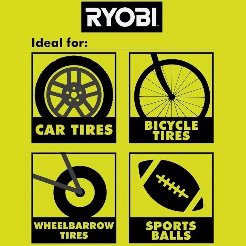 Ryobi ONE+ 18V High Pressure Digital Inflator 160PSI LCD Screen 4WD SKIN ONLY - image 3 of 4