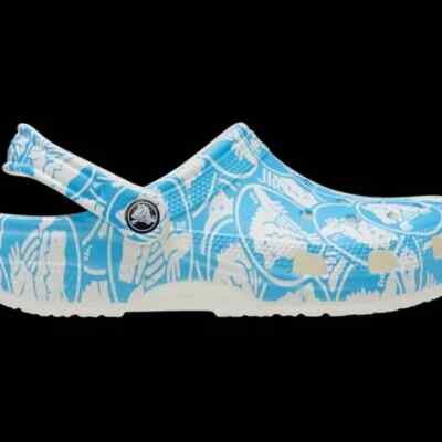 CROCS Blue Water‎ Shoes with Ventilation and Heel Strap Size M-6 W-8 NEW Crocs Unisex Classic Clogs Blue Bolt Size M 6, W 8 NIB  main image 4