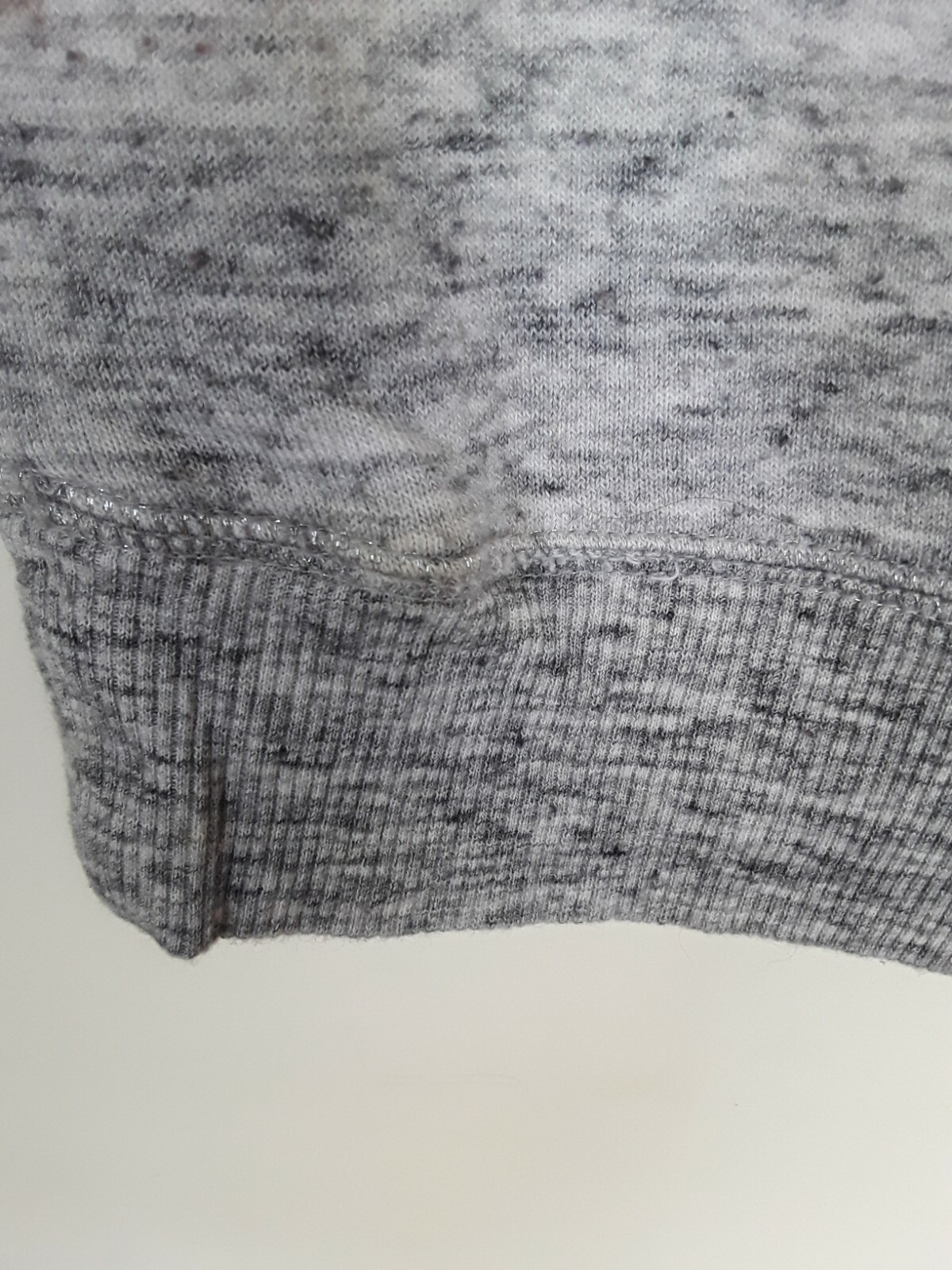 Gap Gray Silver Sequin Pullover Sweatshirt Sz S - image 4
