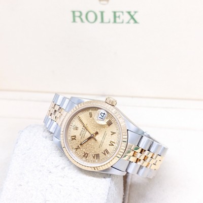 Rolex 31mm 2 Tone Champagne Jubilee Roman Datejust REF: 68273 (8.24 Million)