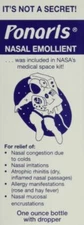 SM Ponaris Nasal Emollient Drops Nasal Irritation & Congestion Fast Relief 1oz