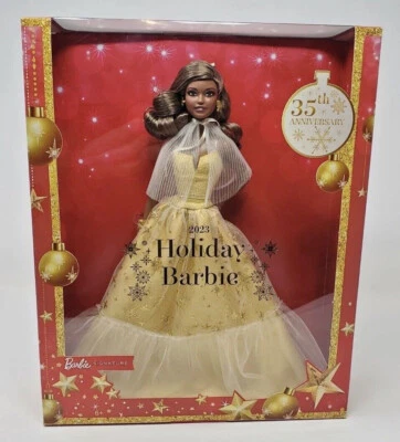 Barbie Noire Poupée Collection Noël 2023 Neuve en boîte 1 - Photo 1/4
