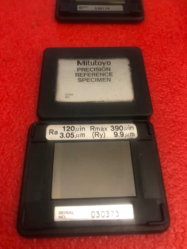 MITUTOYO PRECISION REFERENCE SPECIMEN 178-602 Ra 120uin 3.05um rmax 390uin 9.9um