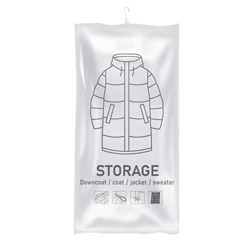 Hanging Vacuum Storage Bags Seal Wardrobe Compressed Bag Closet Organizer (M)