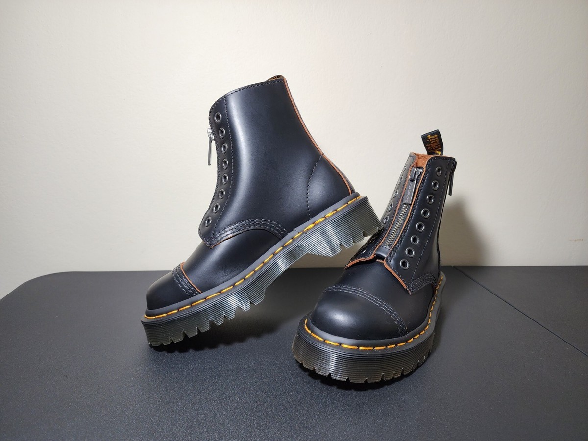 Dr. Martens 1460 LL Bex Zip Boots Black Combat Boots Men's