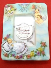 Authentic Bareggio Collection Baptism Photo Frame, Made in Italy