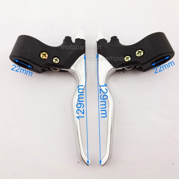 2pcs Brake Handle Lever 22mm Left Right Aluminium Alloy For 47cc 49cc Mini