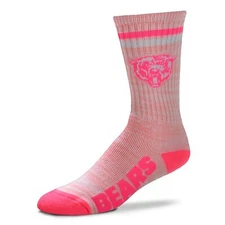 Chicago Bears Pretty in Pink Crew Socks, Medium (6-11)