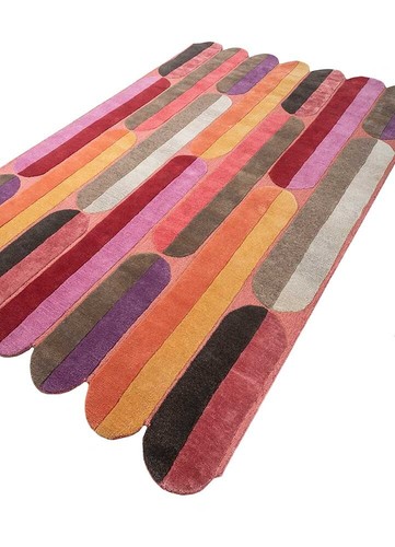 9x12|Rug coral essence/prism pink hand tufted Rugs Hand Tufted Wool Carpet Area - Picture 2 of 4