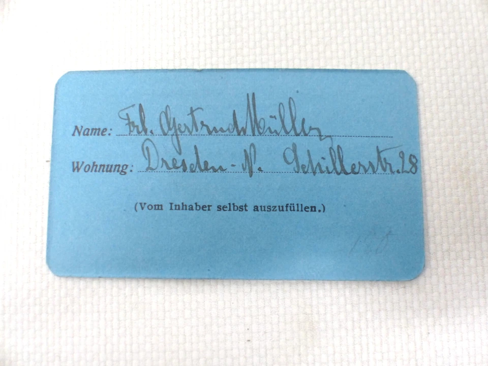 Besuchs-Karte Königliches Opernhaus Dresden 1916/17 Sinfonie Konzerte - Bild 2 von 2