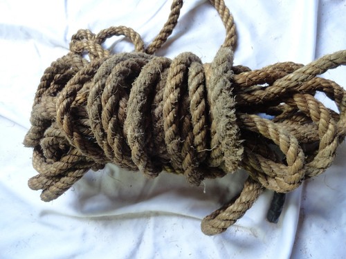 86 Feet 1/2 " Barn Rope Hemp 5 pcs Farm Primitive Decor - Picture 2 of 3