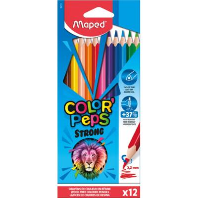 Maped Dreikant-Buntstifte COLORPEPS STRONG, 12er Kartonetui
