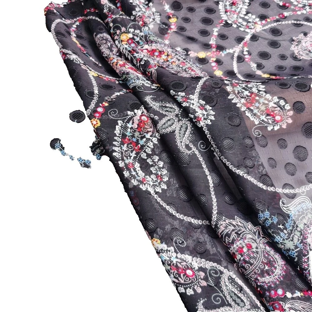 Chiffon Paisley Wedding Craft Fabrics