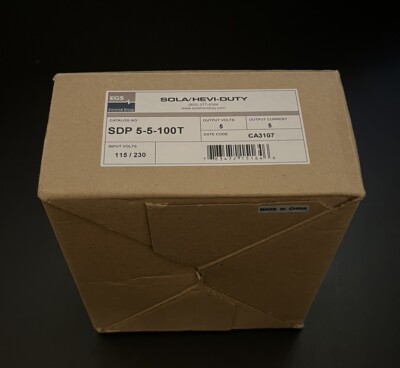 Sola/Emerson SDP5-5-100T 264VAC 6VDC 5A 30W AC-DC Industrial Power Supply