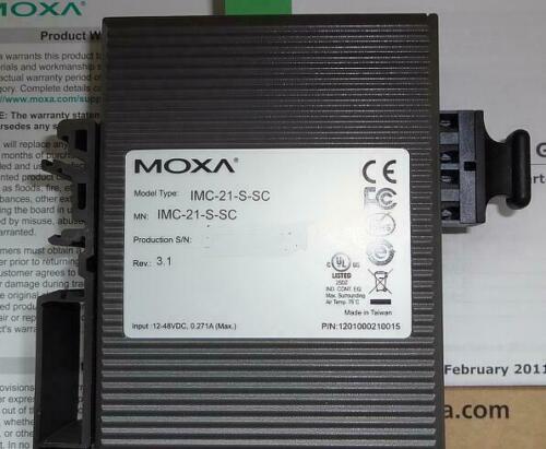 1PC New Moxa IMC-21-S-SC Photoelectric Converter Expedited Shipping - Picture 1 of 2