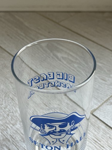 Getty Benzina Seton Hall Pirates Big East Basketball Glass HI Ball 16 oz anni '80 - Foto 6 di 6