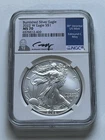 2022 W Burnished Silver Eagle NHC MS70 Edmund C. Moy Signature